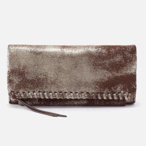 NWT New Hobo Wade Wallet Heavy Metal Leather Retired Rare